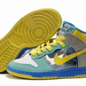 nike yellow high tops